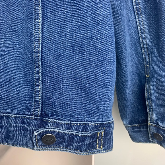 Anthropologie Evidnt LA Denim Tweed Oversized Colorblock Jacket Sz XS-M - Picture 12 of 16